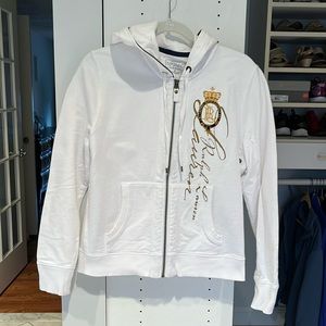Vintage Ralph Lauren zip up hoodie, classic, NWOT